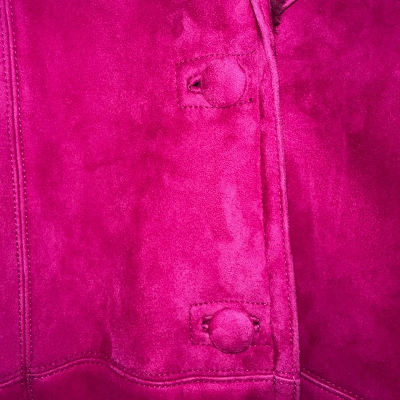 Beautiful SHEARLING Spanish Merino suede coat; worn once; dry cleaned; perfect! - Picture 10 of 11